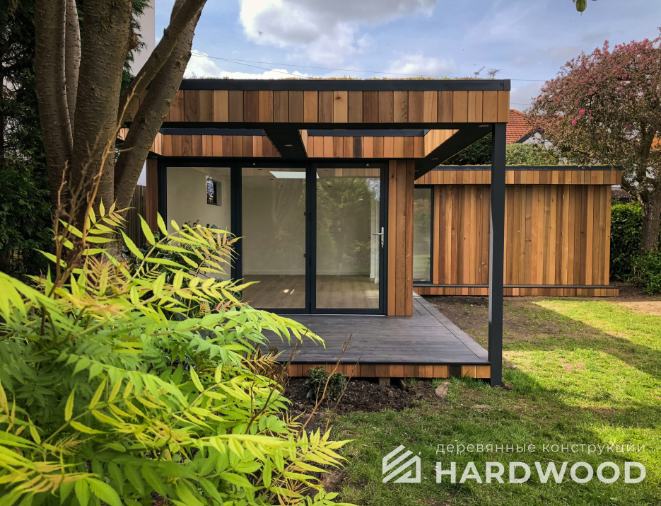 Теплая зимняя беседка угловая №64 - фото 1711