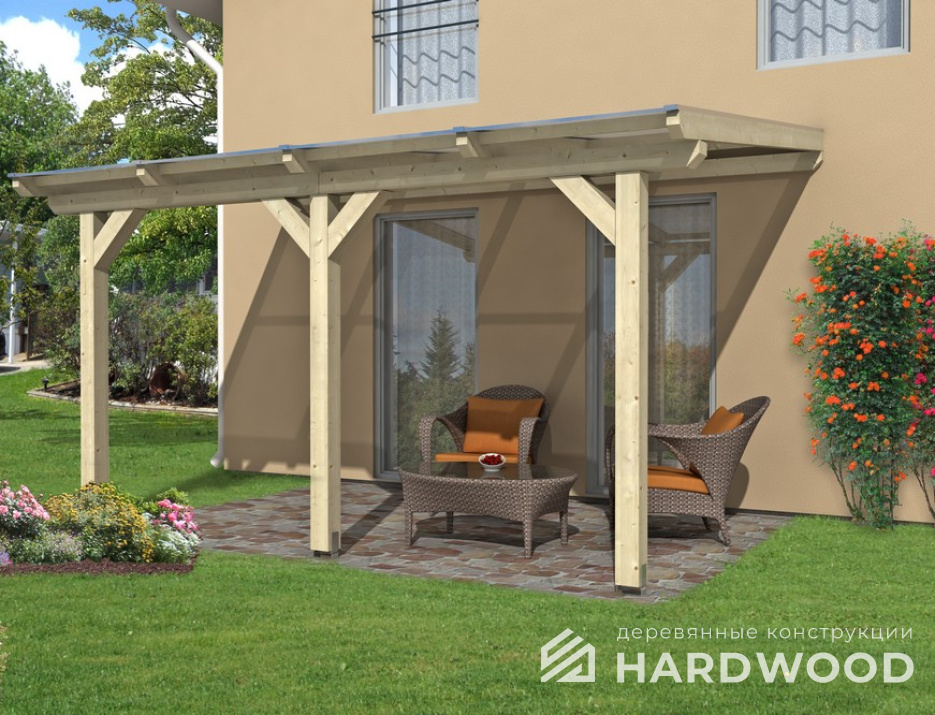 Пристройки из бруса к дому №105 - фото 1213