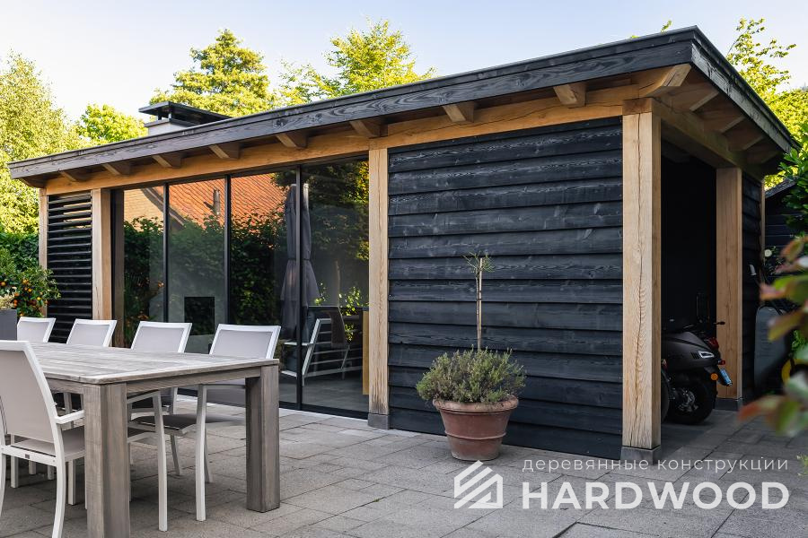 Беседка с сараем и панорамой №36 - фото 1577