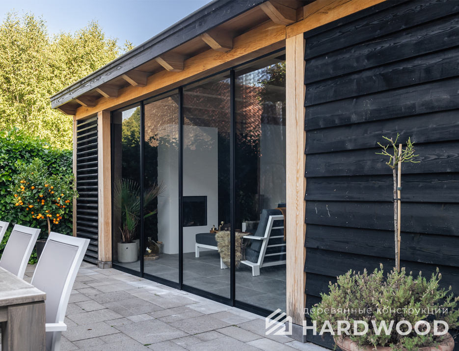 Беседка с сараем и панорамой №36 - фото 1578