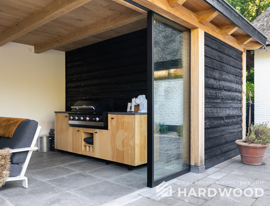 Беседка с сараем и панорамой №36 - фото 1582