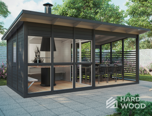 Садовая беседка двухзонная №43 - фото 1644