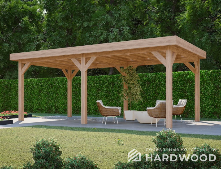 Маленькая беседка навес №84 - фото 1869