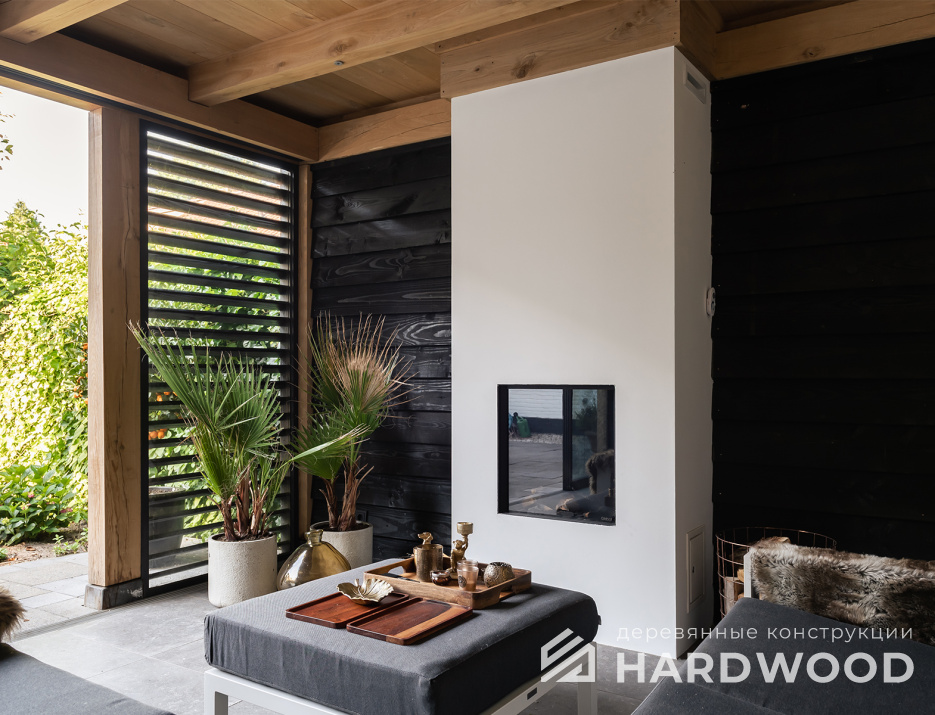 Беседка с сараем и панорамой №36 - фото 1581