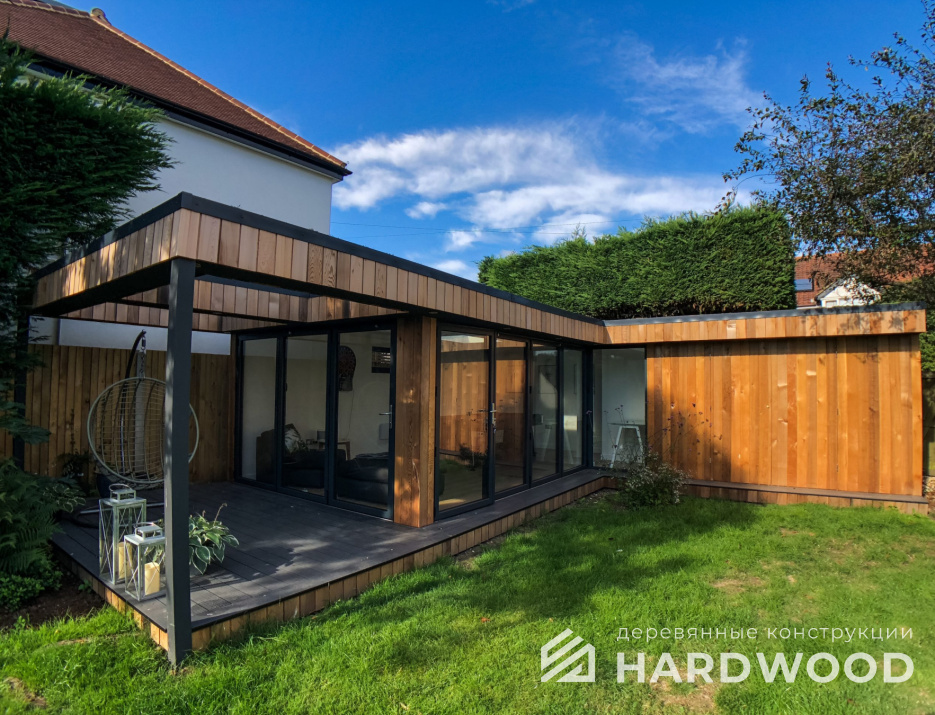 Теплая зимняя беседка угловая №64 - фото 1710