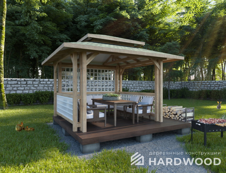 Навес для дачного участка №91 - фото 1082