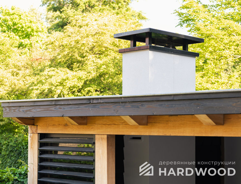 Беседка с сараем и панорамой №36 - фото 1579