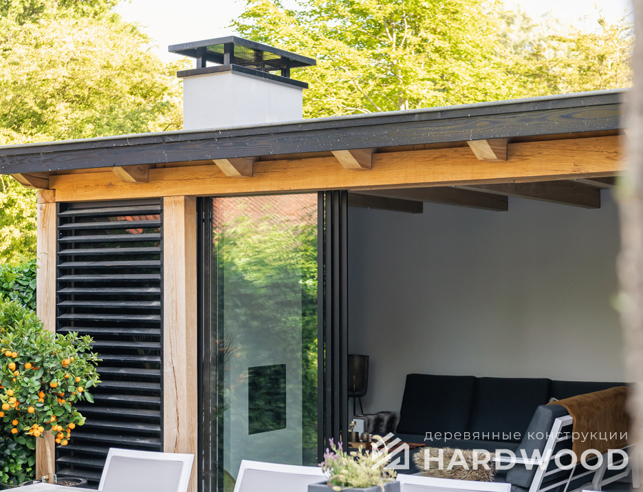 Беседка с сараем и панорамой №36 - фото 1585